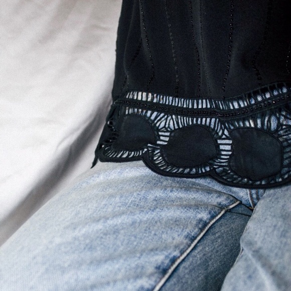 Anthropologie Silk Sequinned Top - Picture 5 of 5